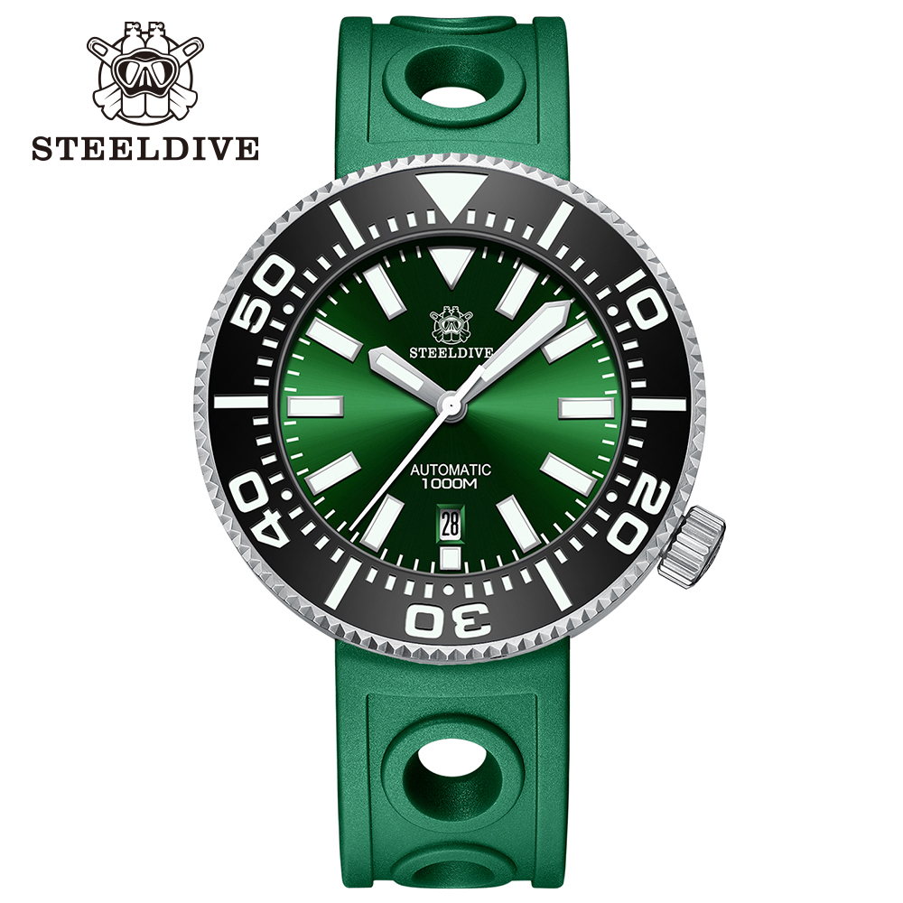 STEELDIVE Official SD1976P 48MM One-Piece 1000M Waterproof NH35 Automatic Mens Dive Watch