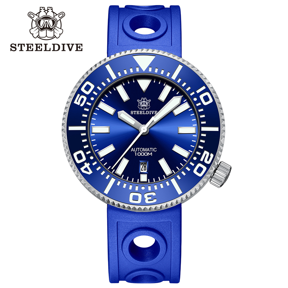 STEELDIVE Official SD1976P 48MM One-Piece 1000M Waterproof NH35 Automatic Mens Dive Watch 