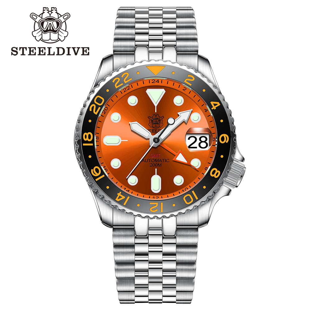 STEELDIVE Official SD1994 Supser Luminous Ceramic Bezel 42MM NH34