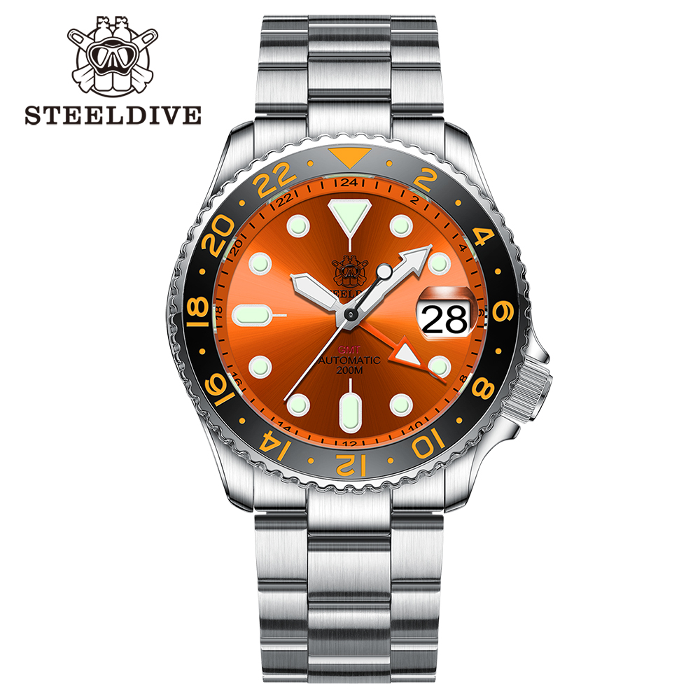 STEELDIVE Official SD1994 Supser Luminous Ceramic Bezel 42MM NH34