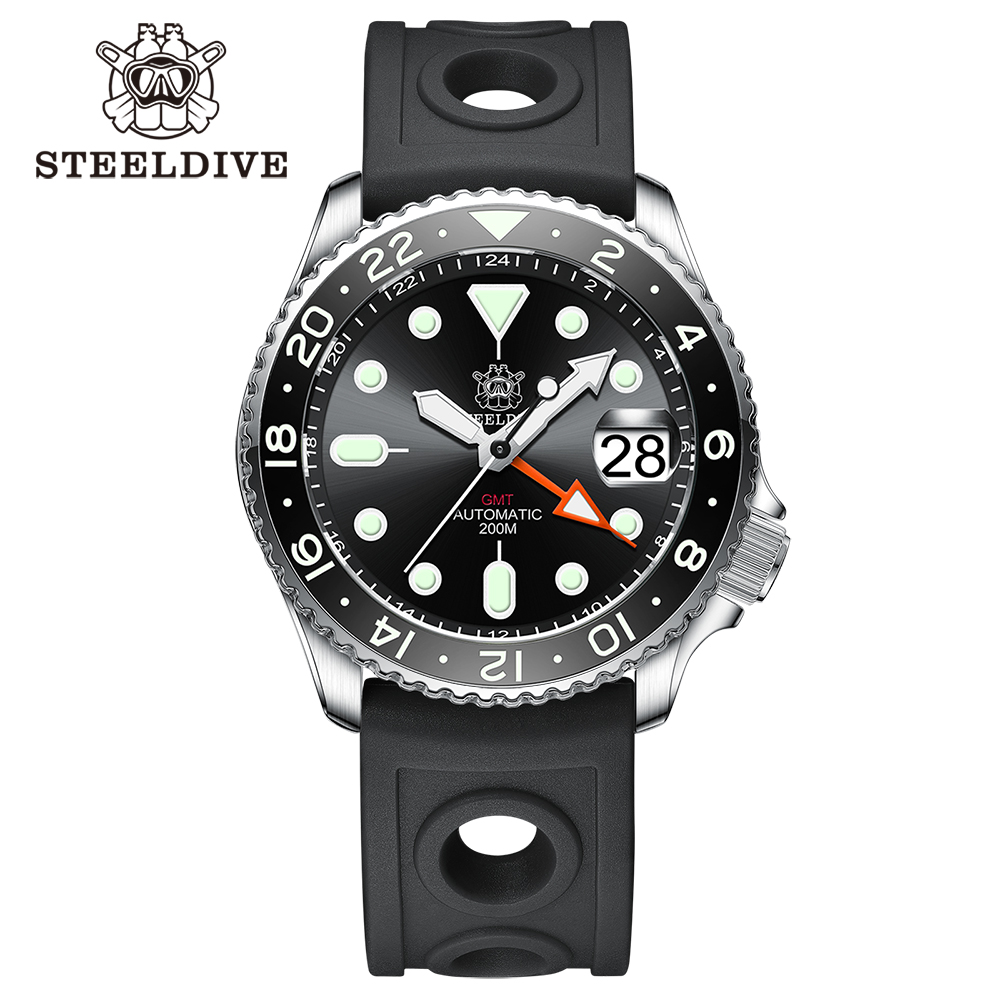 STEELDIVE Official SD1994 Supser Luminous Ceramic Bezel 42MM NH34