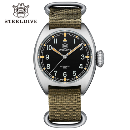 STEELDIVE Official SD1907 Small Size 36mm Case Sapphire Glass 200M Waterproof Automatic Dive Watch