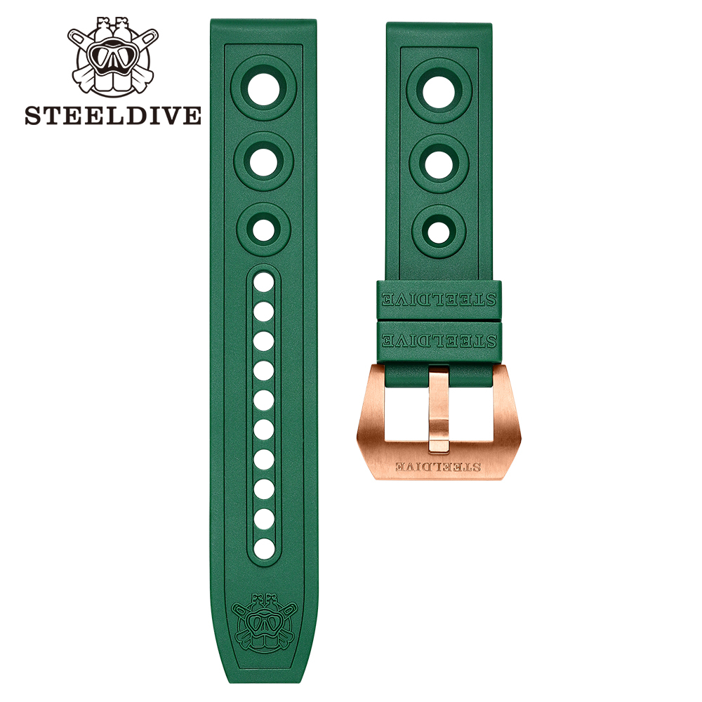 STEELDIVE Official SD1960S Green Dial 46MM Bronze Buckle 500M Waterproof NH35 Automatic Bronze Dive Watch