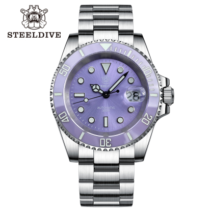 STEELDIVE Official SD1953 Purple Dive Watch