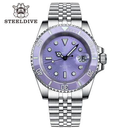 STEELDIVE Official SD1953 Purple Dive Watch