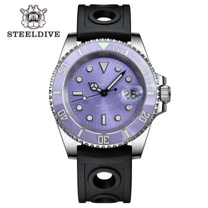 STEELDIVE Official SD1953 Purple Dive Watch