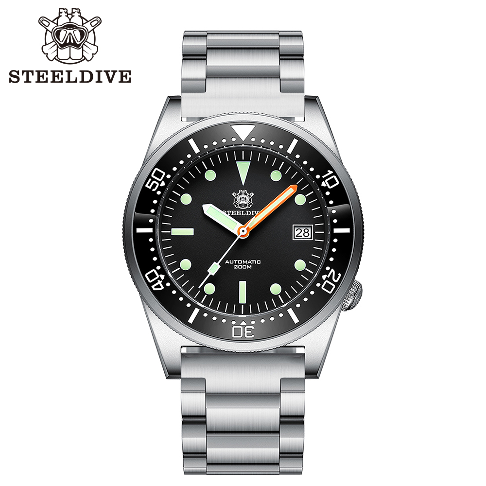 STEELDIVE Official SD1979 42mm Case Swiss Luminous Ceramic Bezel Sapphire Glass NH35 200M Waterproof Dive Watch Men