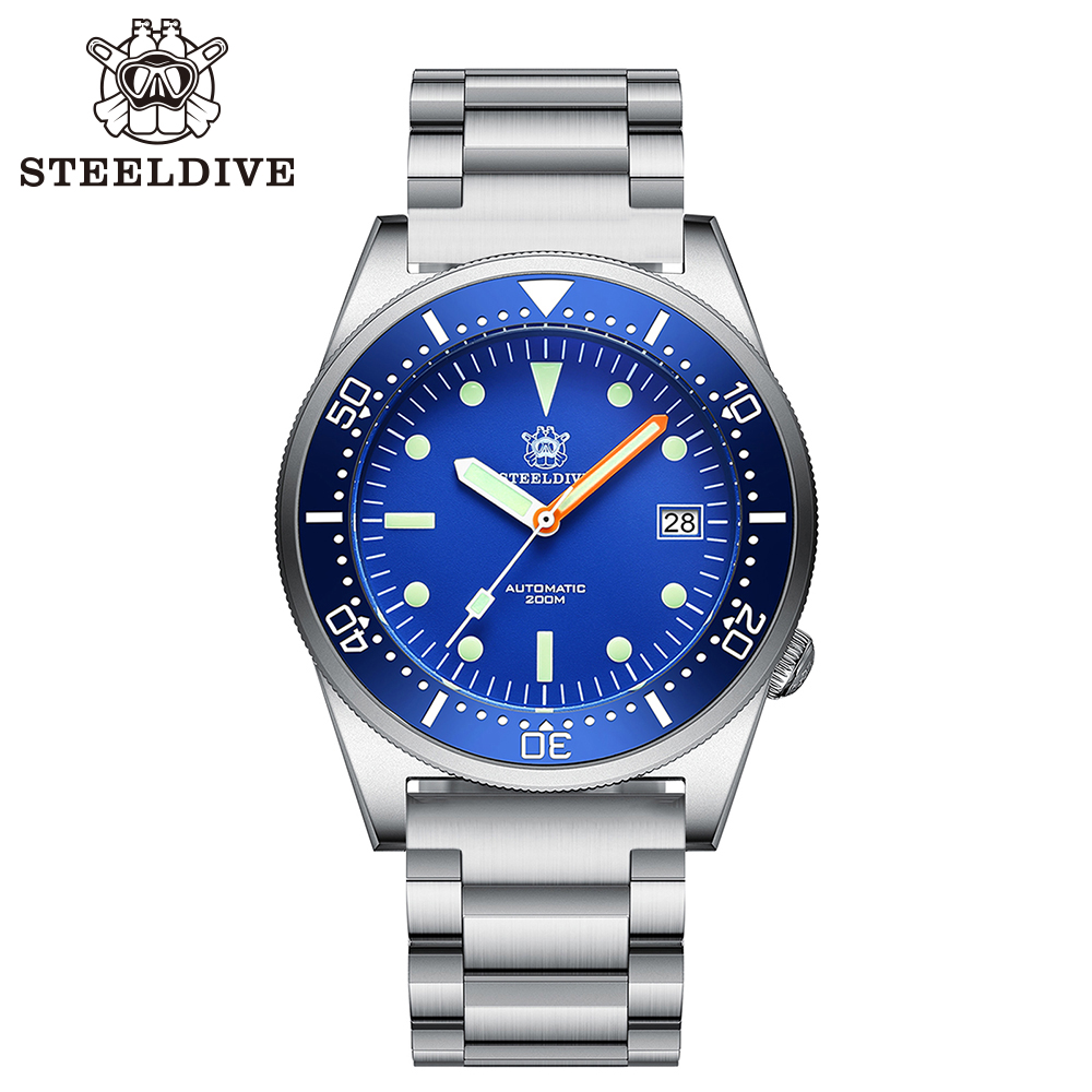 STEELDIVE Official SD1979 42mm Case Swiss Luminous Ceramic Bezel Sapphire Glass NH35 200M Waterproof Dive Watch Men
