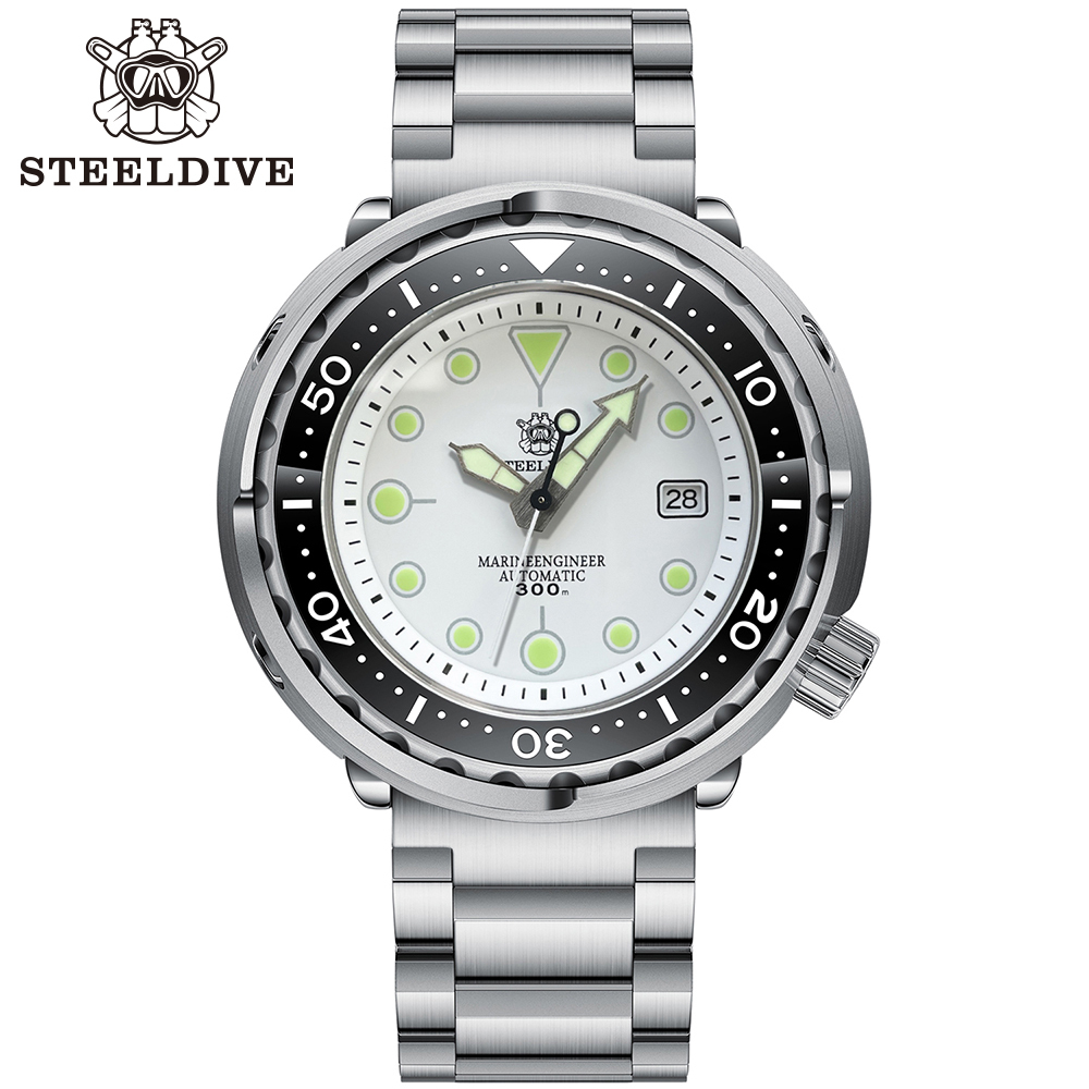STEELDIVE Official SD1975 Claissic Design 47.5mm Case Swiss Luminous Japan NH35 Automatic Movement Mens Dive Watch