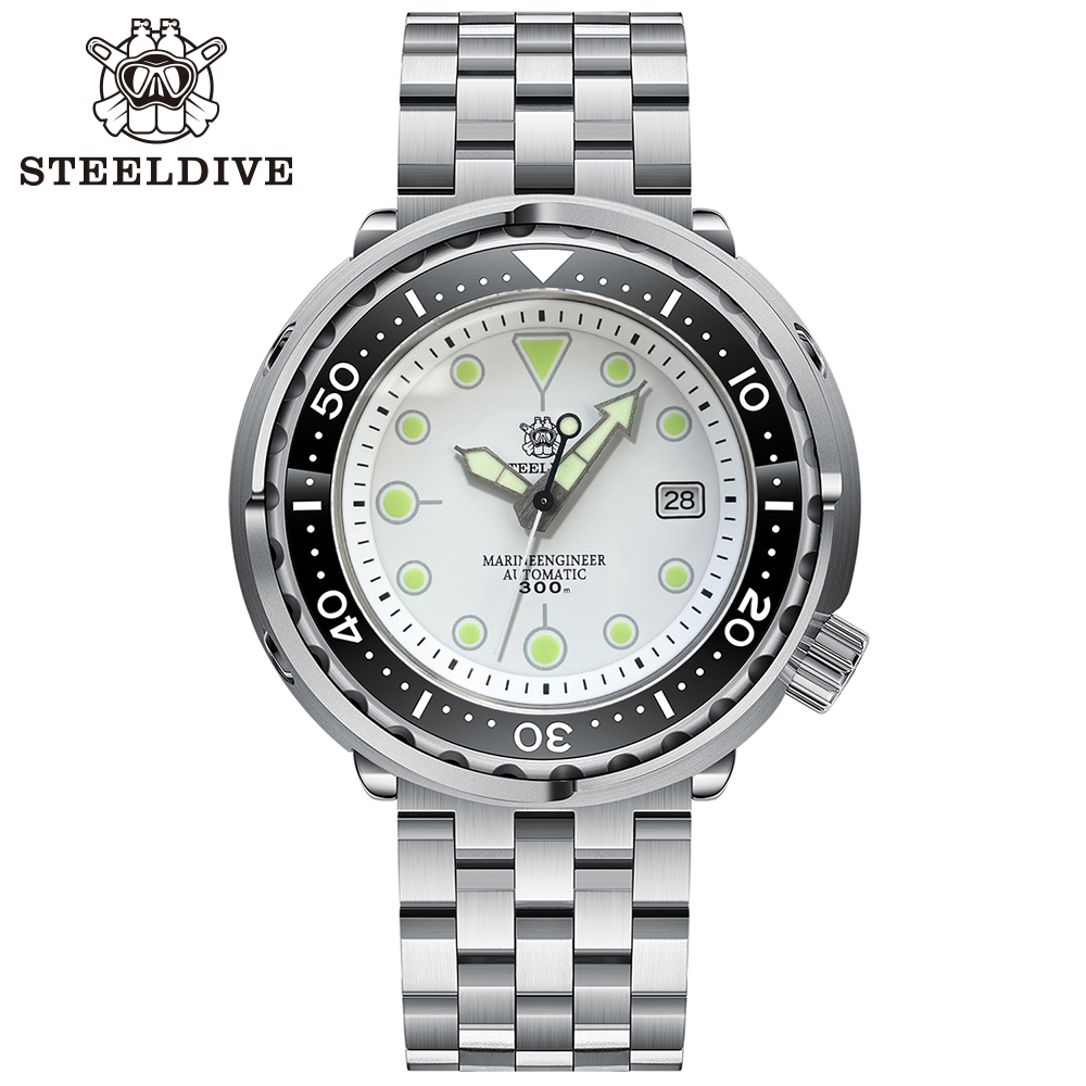 STEELDIVE Official SD1975 Claissic Design 47.5mm Case Swiss Luminous Japan NH35 Automatic Movement Mens Dive Watch