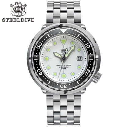 STEELDIVE Official SD1975 Claissic Design 47.5mm Case Swiss Luminous Japan NH35 Automatic Movement Mens Dive Watch