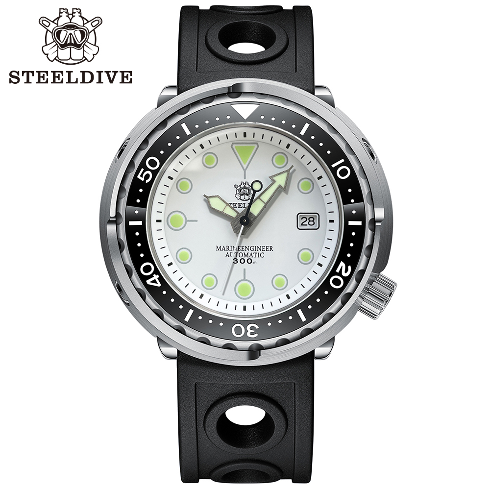 STEELDIVE Official SD1975 Claissic Design 47.5mm Case Swiss Luminous Japan NH35 Automatic Movement Mens Dive Watch