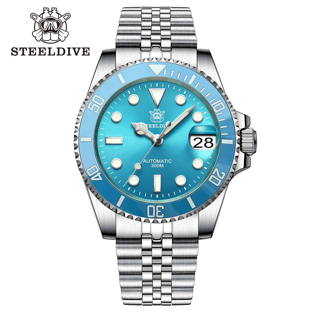 STEELDIVE Official SD1953 Turquoise Dive Watch