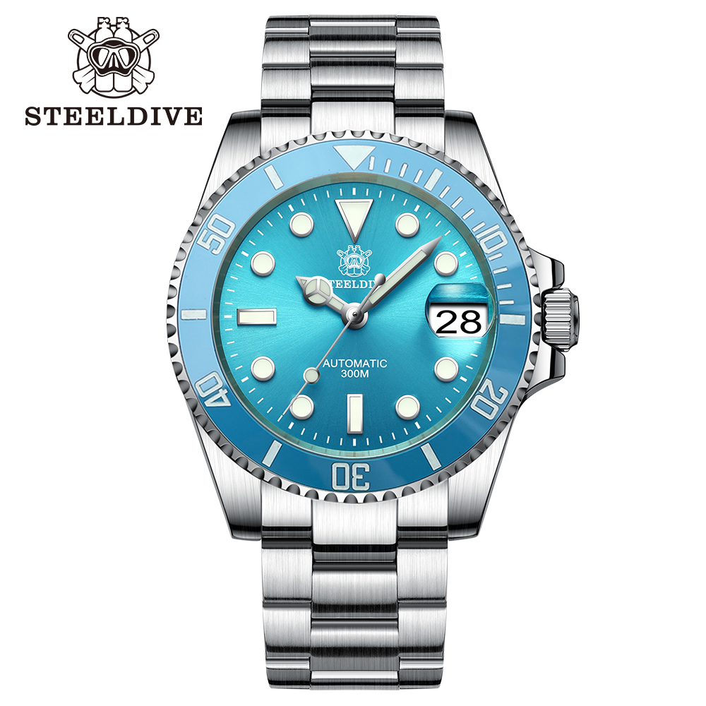 STEELDIVE Official SD1953 Turquoise Dive Watch