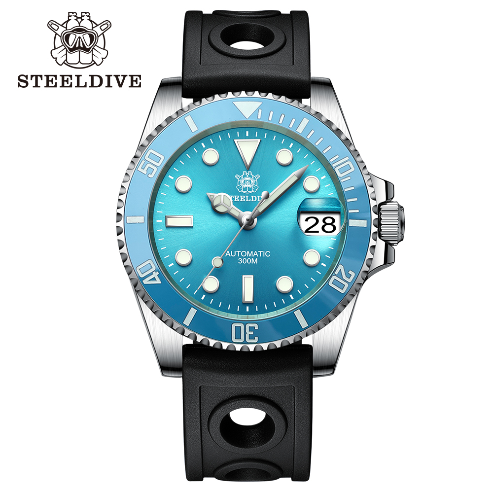 STEELDIVE Official SD1953 Turquoise Dive Watch
