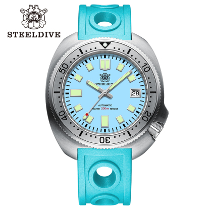 STEELDIVE Official SD1981 Stainless Steel Bezel 43.8MM Case 200M Waterproof Sapphire Glass NH35 Automatic Mens Dive Watches