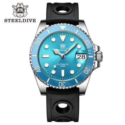 STEELDIVE Official SD1953  Turquoise Dive Watch