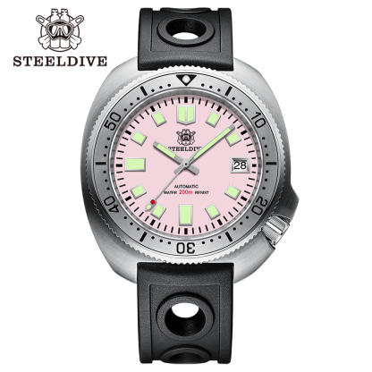 STEELDIVE Official SD1981 Stainless Steel Bezel 43.8MM Case 200M Waterproof Sapphire Glass NH35 Automatic Mens Dive Watches