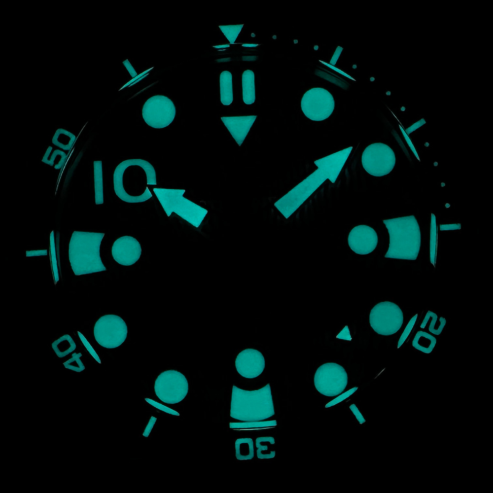 STEELDIVE Official SD1982T Titanium Damascus Dial Super Luminous 46.5MM Overs Size Thick Case NH35 Automatic Dive Watch For Men