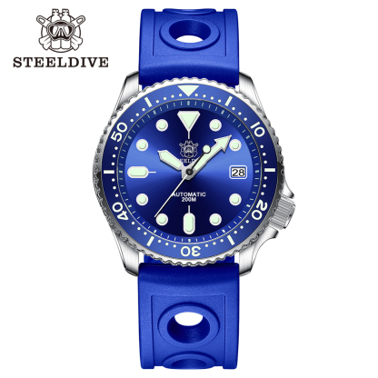 STEELDIVE Official SD1973 Swiss Luminous Ceramic Bezel Insert Sapphire Glass 200mm Waterproof 41.2mm NH35 Mens Dive Watch
