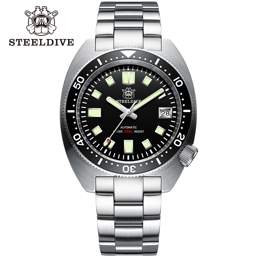 STEELDIVE SD1977 Slim Turtle Dive Watch | NH35 Automatic Mechanical Watch | Sapphire Crystal 200M Waterproof