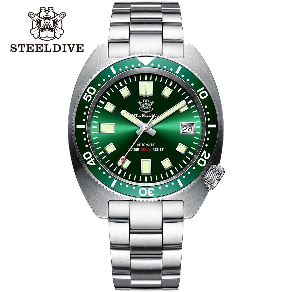 STEELDIVE Official SD1977 42mm 6105/8000 Slim Turtle on Bracelet
