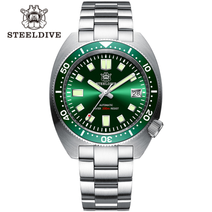 STEELDIVE Official SD1977 42mm 6105/8000 Slim Turtle on Bracelet