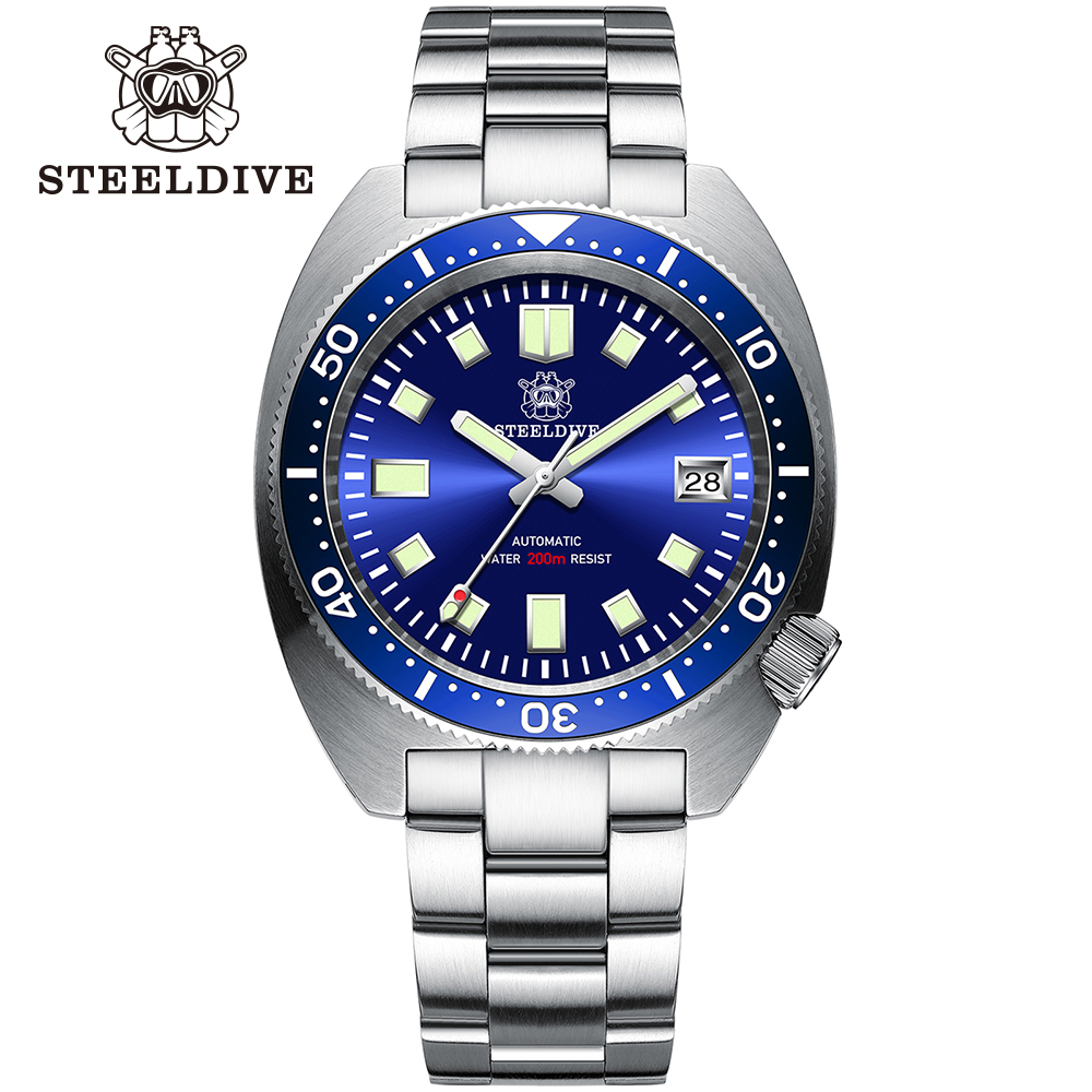 STEELDIVE Official SD1977 42mm 6105/8000 Slim Turtle on Bracelet