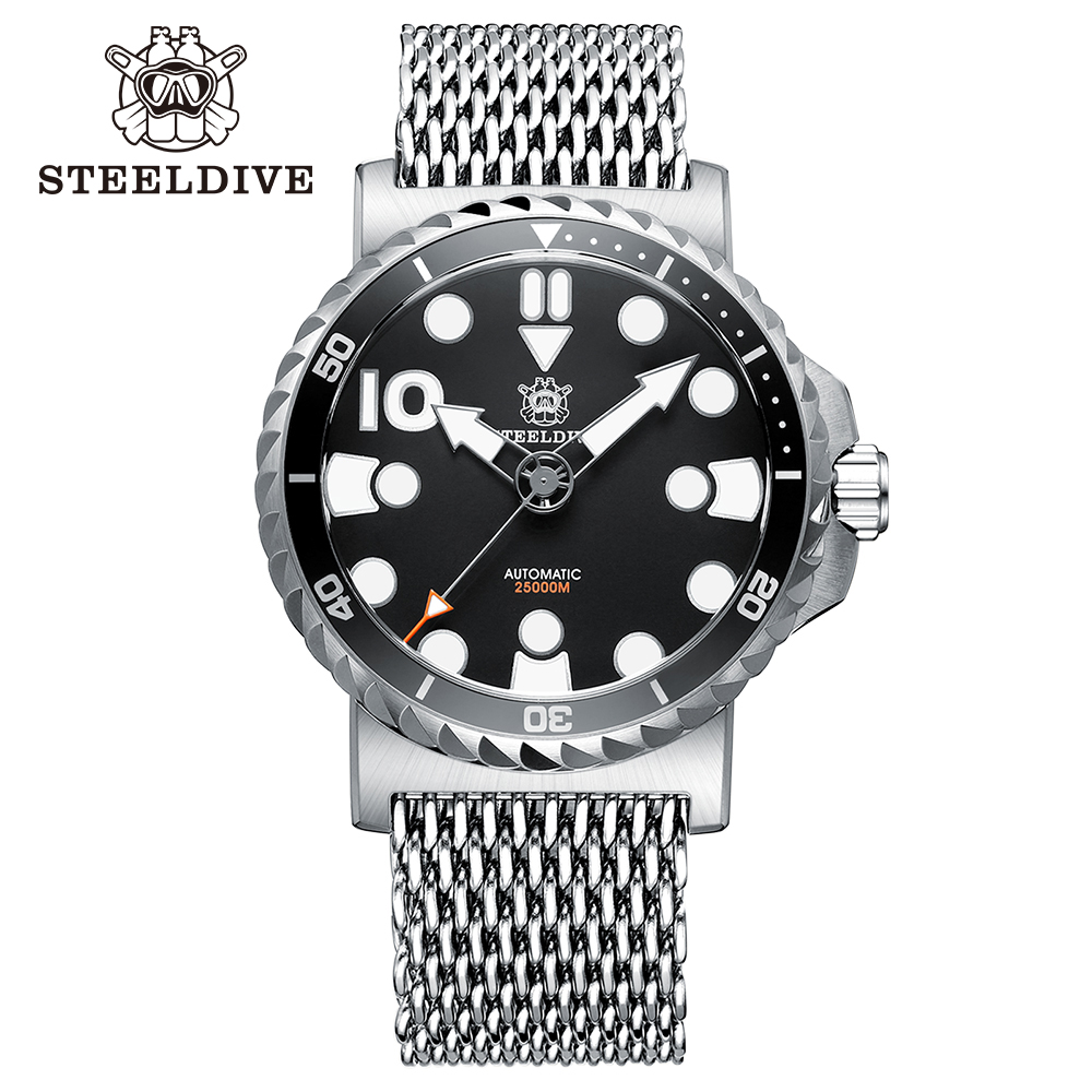 STEELDIVE Official SD1982 46.5MM Big Size Sapphire Glass NH35 Automatic Dive Watch