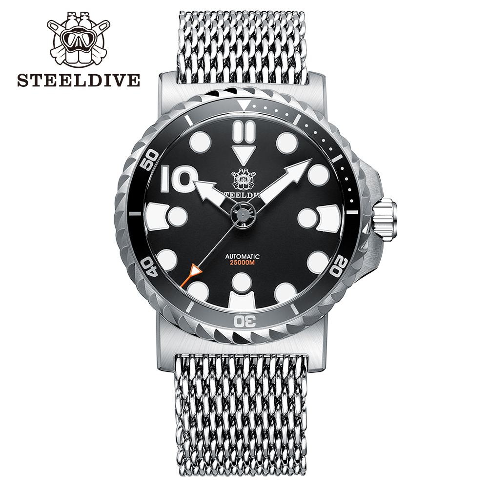 STEELDIVE Official SD1982 46.5MM Big Size Sapphire Glass NH35 Automatic Dive Watch