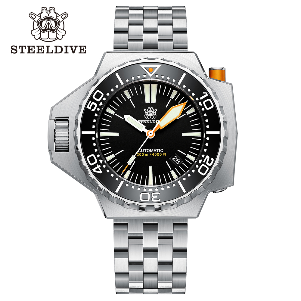 STEELDIVE Official SD1988 55.7MM One-piece Case Japan NH35 Automatic Dive Watch