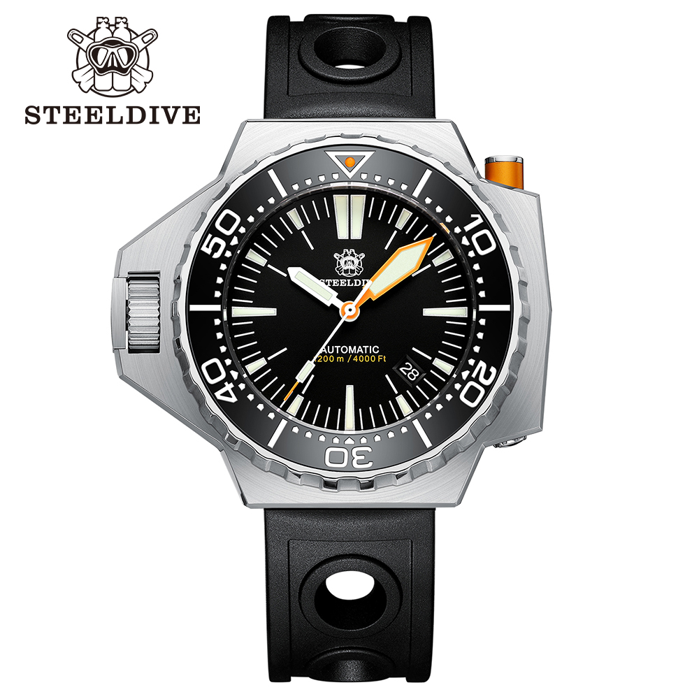 STEELDIVE Official SD1988 55.7MM One-piece Case Japan NH35 Automatic Dive Watch