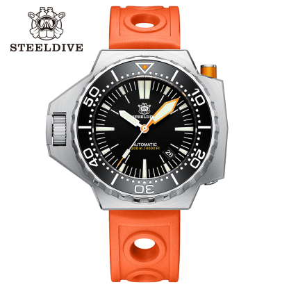 STEELDIVE Official SD1988 55.7MM One-piece Case Japan NH35 Automatic Dive Watch