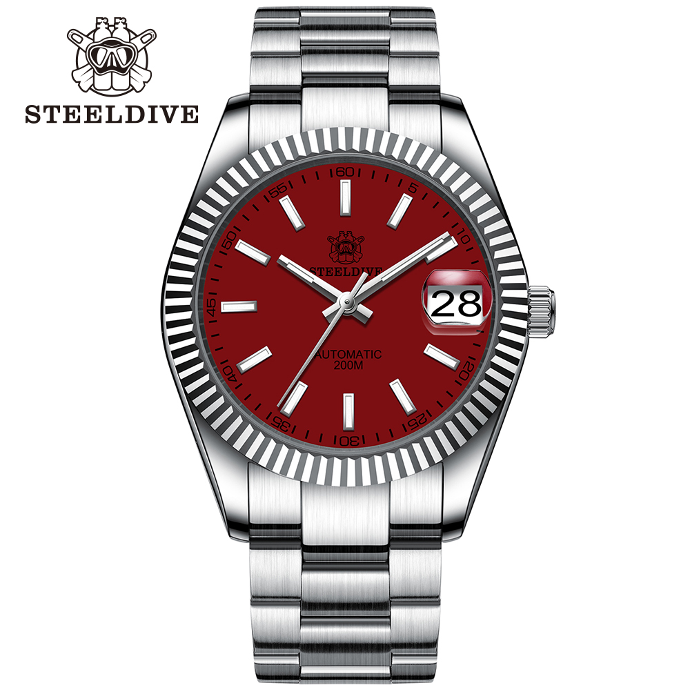 STEELDIVE Official SD1933 39MM Small Size 200M Waterproof NH35 Automatic Dive Watch