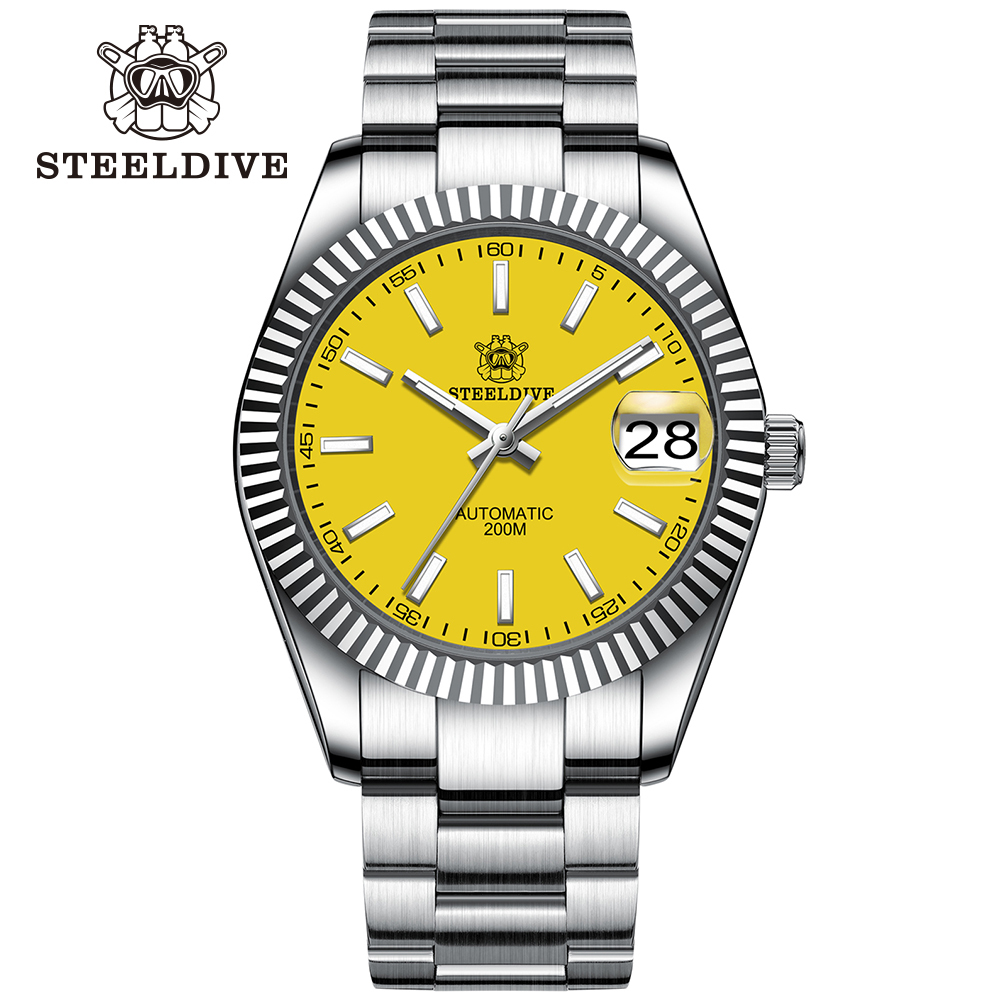 STEELDIVE Official SD1933 39MM Small Size 200M Waterproof NH35 Automatic Dive Watch