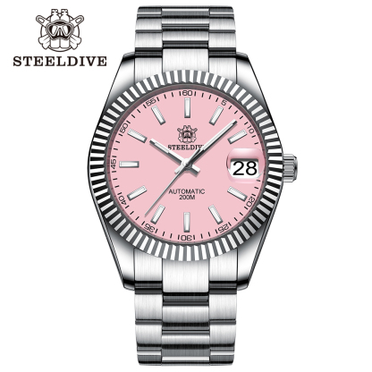 STEELDIVE Official SD1933 39MM Small Size 200M Waterproof NH35 Automatic Dive Watch
