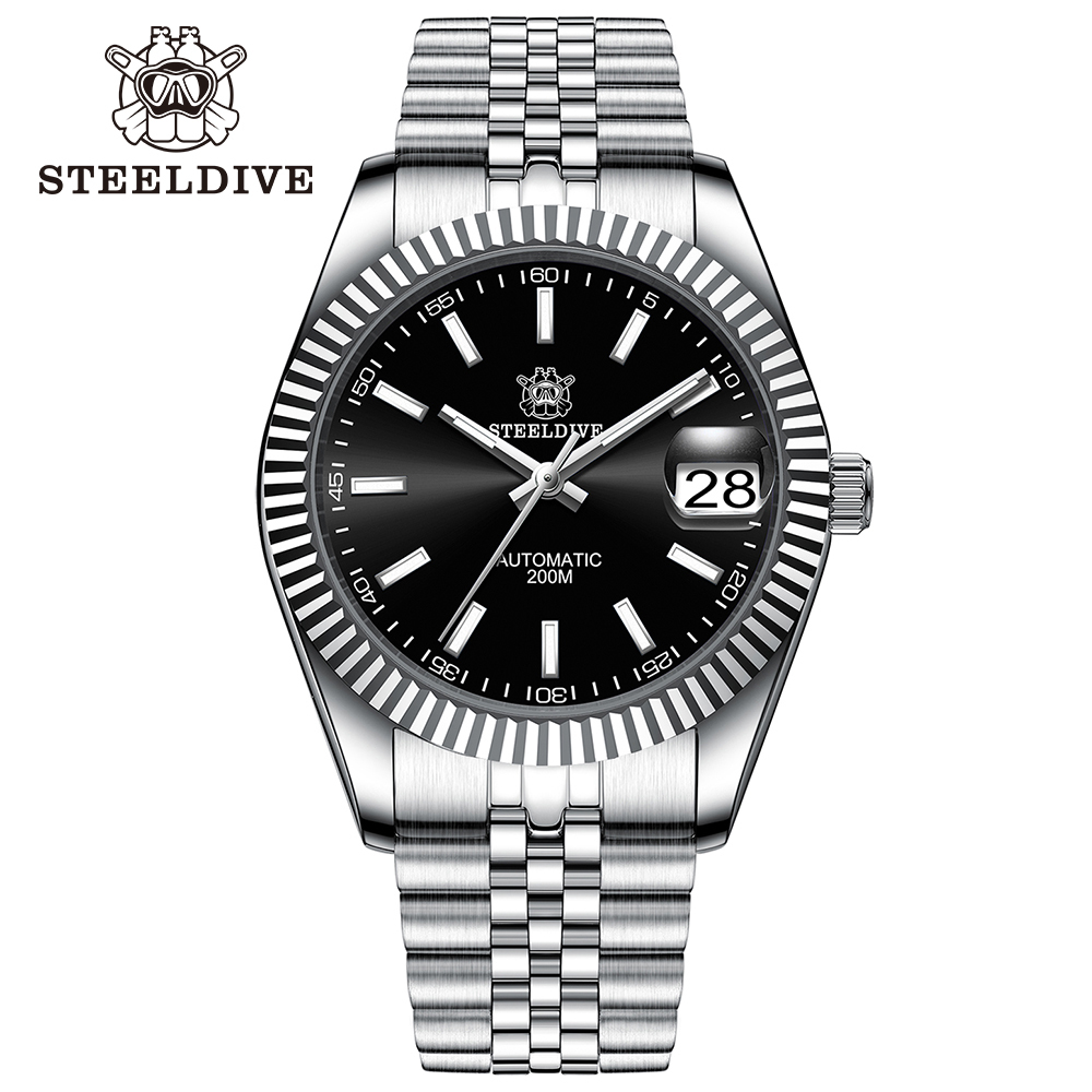 STEELDIVE Official SD1933 Steel Bracelet 39mm NH35 Autoamtic 200M Dive Watch