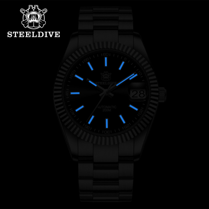STEELDIVE Official SD1933 Steel Bracelet 39mm NH35 Autoamtic 200M Dive Watch