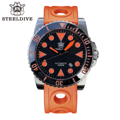 [Copy]2025 New Arrival STEELDIVE Mens Watch SD1987 46.5MM Steel Case Super Luminous 200Bar Ceramic Bezel Mens Dive Watch with Valve