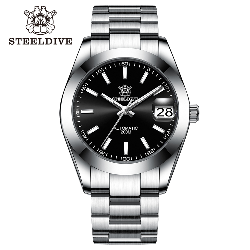 STEELDIVE Official SD1934 Luxurious Men's Automatic Watch NH35 200m Waterproof Analog Luminous Watches 