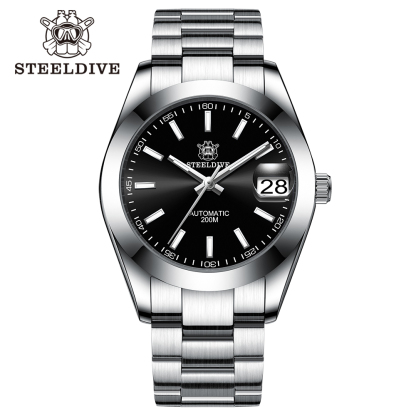 STEELDIVE Official SD1934 Luxurious Men's Automatic Watch NH35 200m Waterproof Analog Luminous Watches 