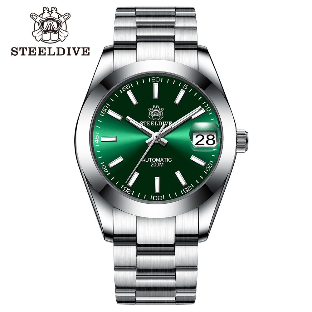 STEELDIVE Official SD1934 Luxurious Men's Automatic Watch NH35 200m Waterproof Analog Luminous Watches