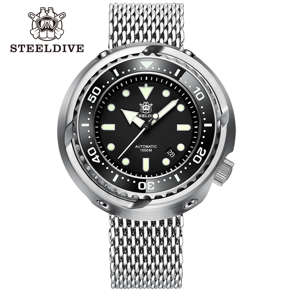 STEELDIVE Official SD1978 1000M Waterproof NH35 Big Tuna Dive Watch