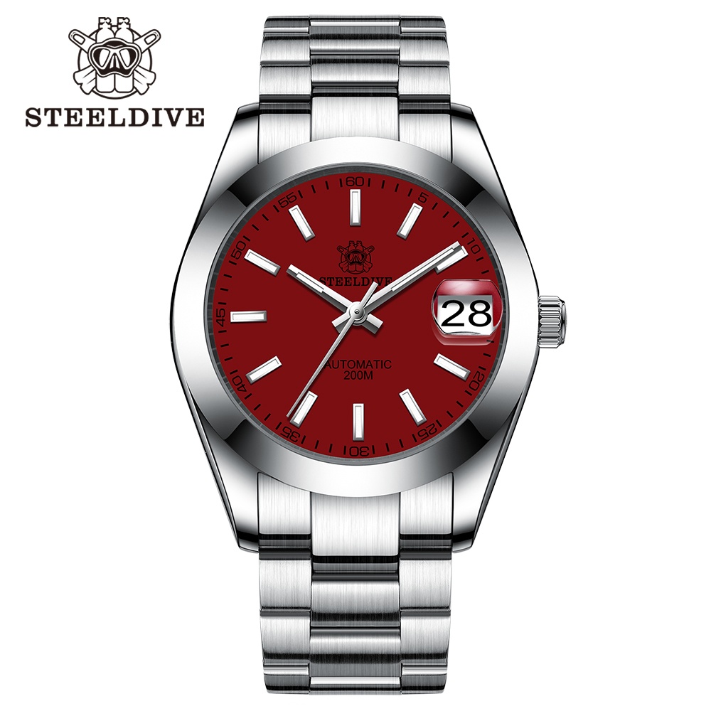 STEELDIVE Official SD1934 Luxurious Men's Automatic Watch NH35 200m Waterproof Analog Luminous Watches