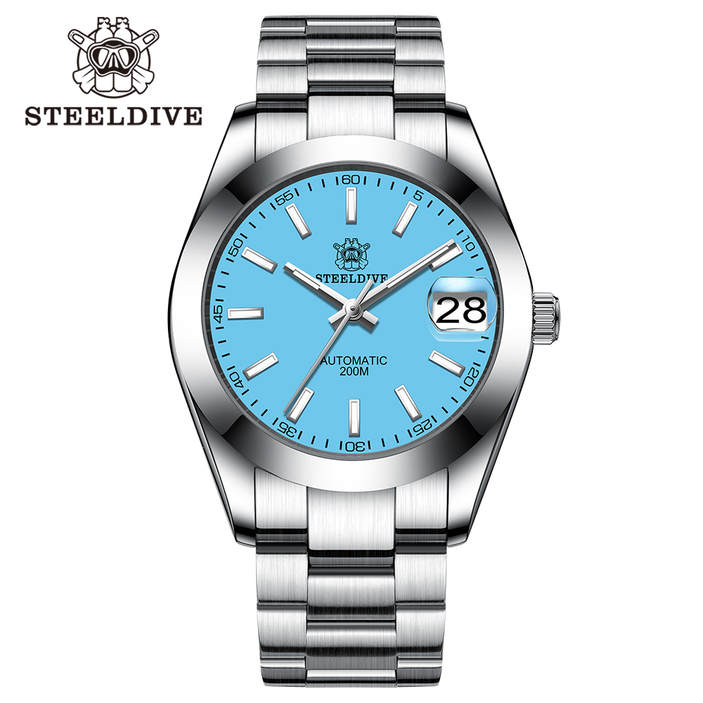 STEELDIVE Official SD1934 Luxurious Men's Automatic Watch NH35 200m Waterproof Analog Luminous Watches