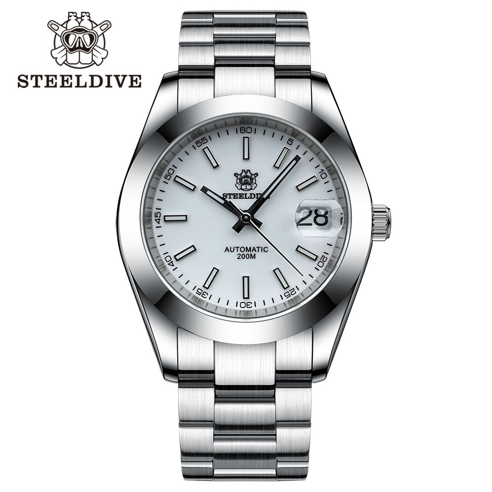 STEELDIVE Official SD1934 Luxurious Men's Automatic Watch NH35 200m Waterproof Analog Luminous Watches 