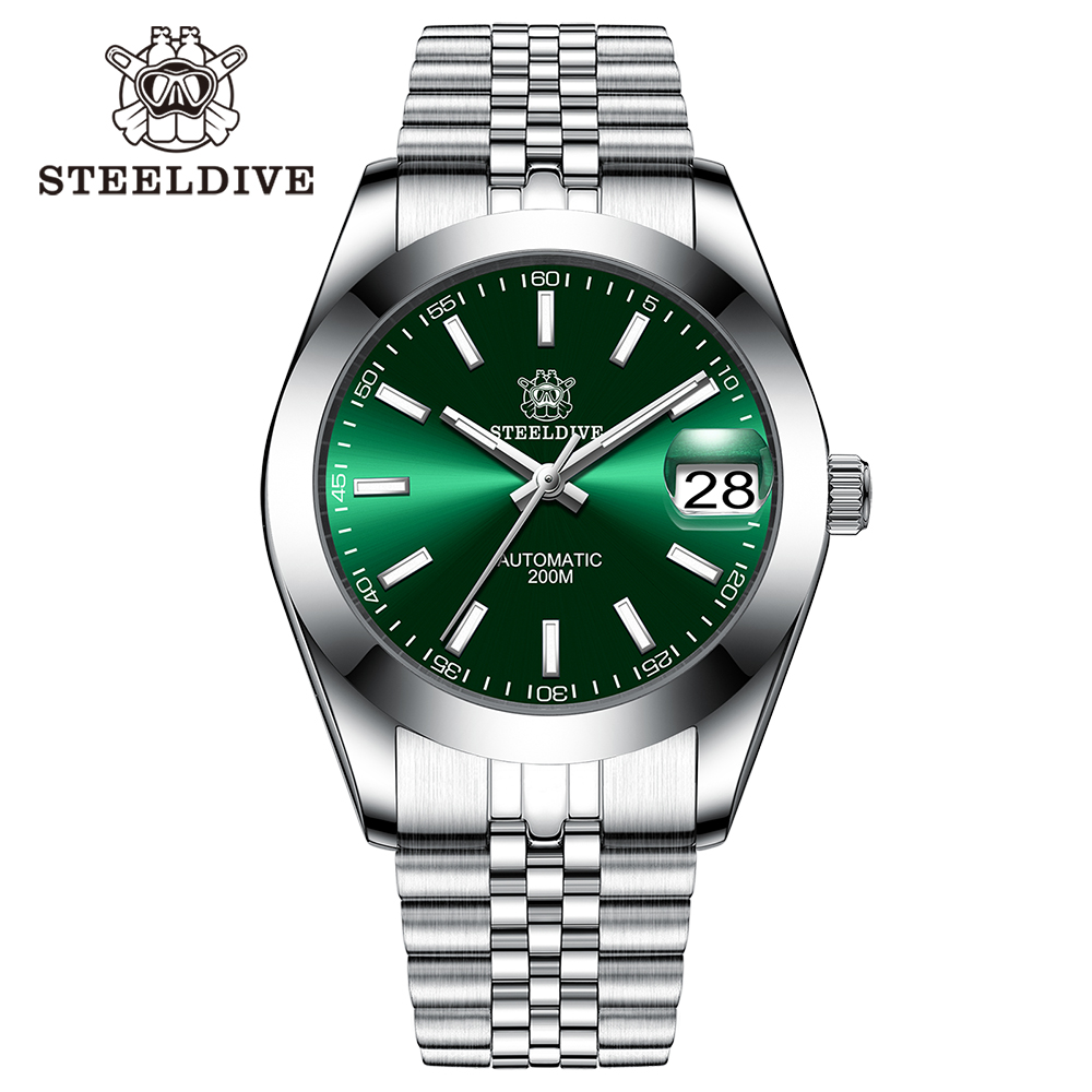 STEELDIVE Official SD1934 Simple Design 39mm 200M Waterproof NH35 Automatic Dive Watch