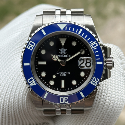 STEELDIVE Official SD1953 Black Dial Blue Bezel Insert Japan NH35 Automatic 200M Waterproof Mens Watch