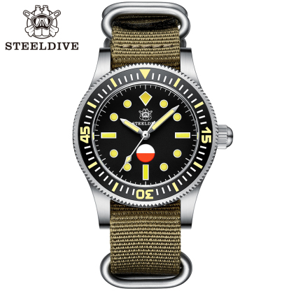 STEELDIVE Official SD1952T Classic Sapphire Glass Super Luminous 41MM Japan NH35 Automatic Dive Watch 300M