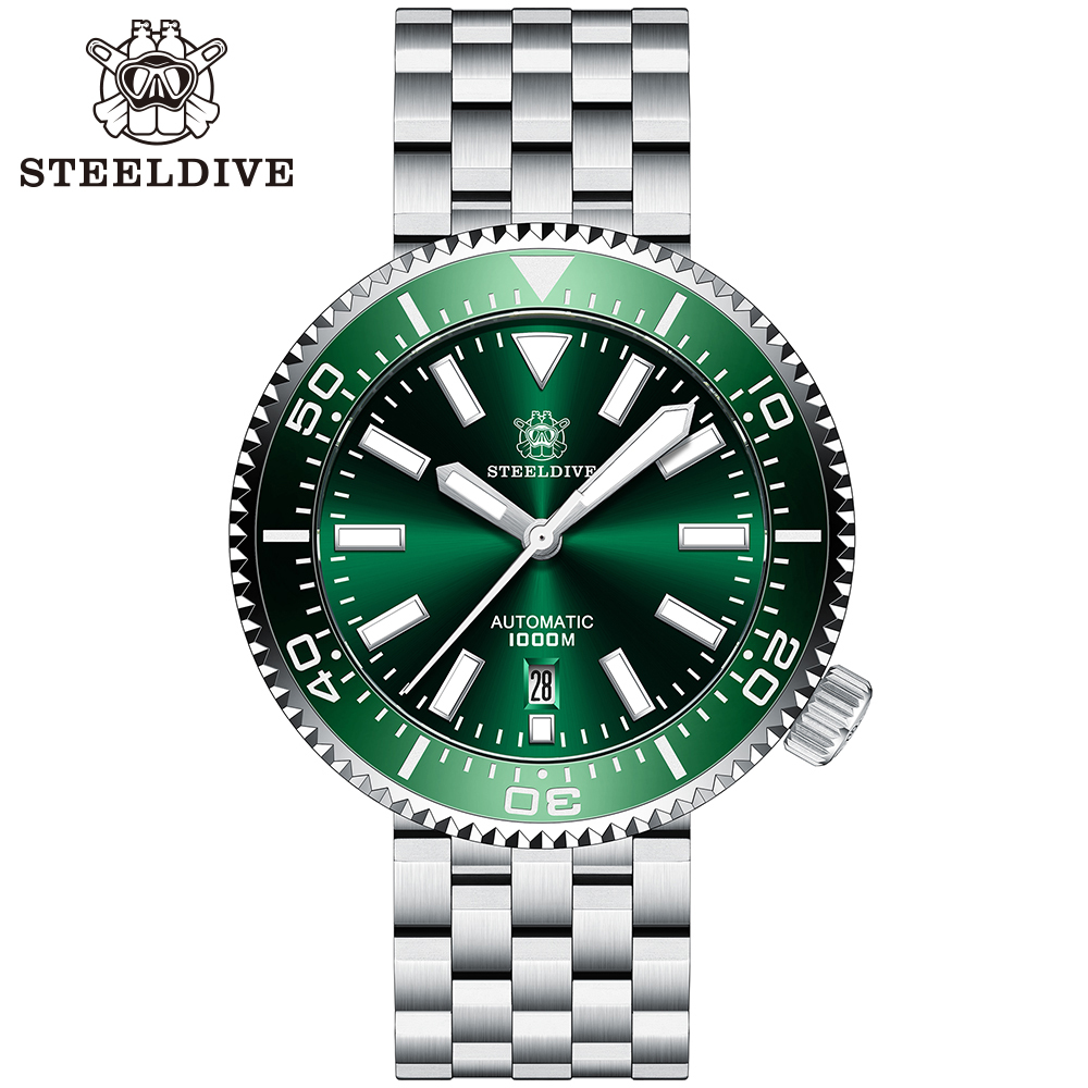 STEELDIVE Official SD1976 Ceramic Bezel Sapphire Glass 1000M Waterproof NH35 Automatic Mens Dive Watch